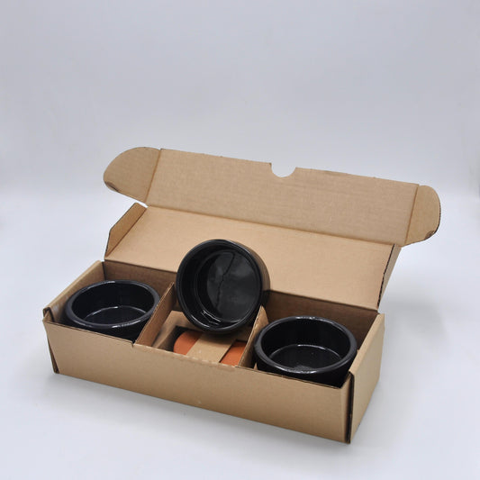 Glazed Terra Cotta Ramekins – Clay Bowls for Snacks, Mushrooms, Shrimp & Soufflé