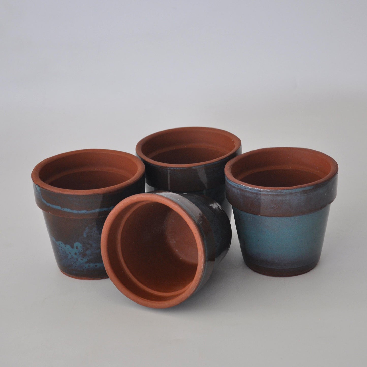 10x9.5 CM Handmade Glazed Ceramic Planters – Eco-Friendly, Durable Flower Pots for Indoor & Outdoor Use