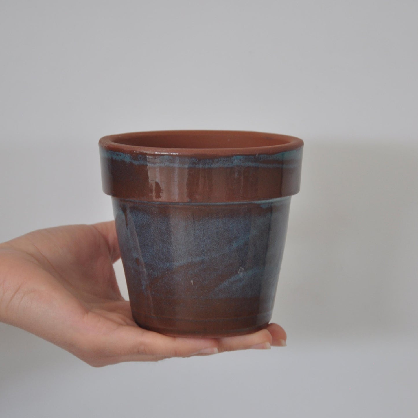 10x9.5 CM Handmade Glazed Ceramic Planters – Eco-Friendly, Durable Flower Pots for Indoor & Outdoor Use