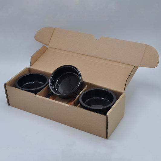Glazed Clay Dessert Bowls – Handmade Terra Cotta Pots for Pudding, Yogurt & Sweets
